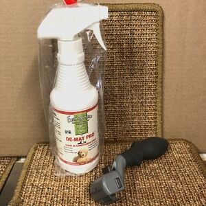 Demat Pet Detangling Conditioner Leave-In Spray, FURminator adjustable dematter